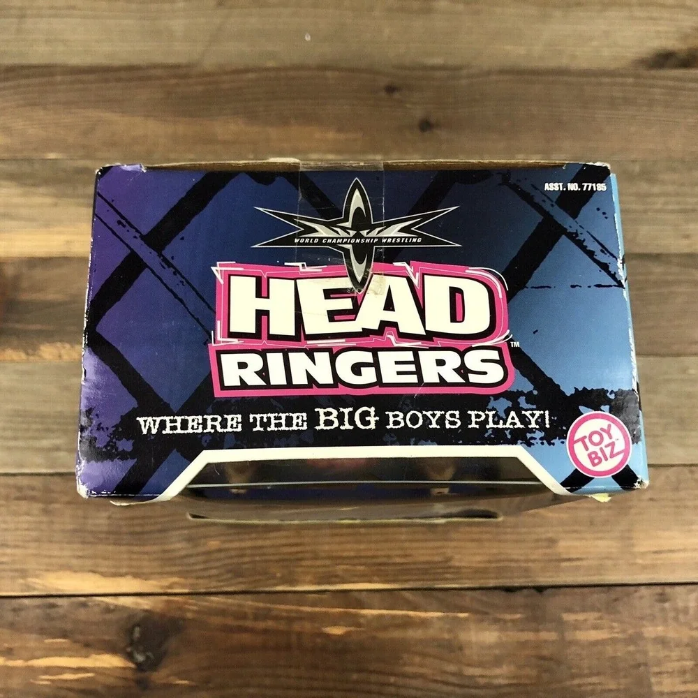 WWE WCW Head Ringers NASH Action Figure‎ VTG 1999 Bobble Head New Wrestling